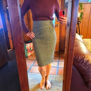 Zara Woven High-waisted Pencil Skirt Size 6